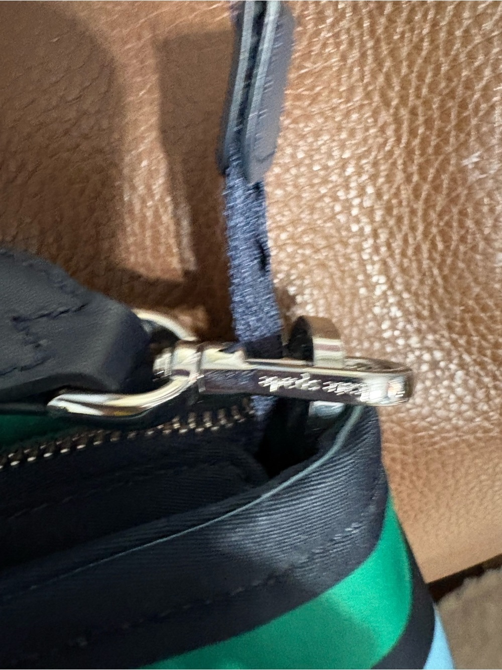 kate spade Green and Black Horizontal Stripe Tote - Picture 3 of 11
